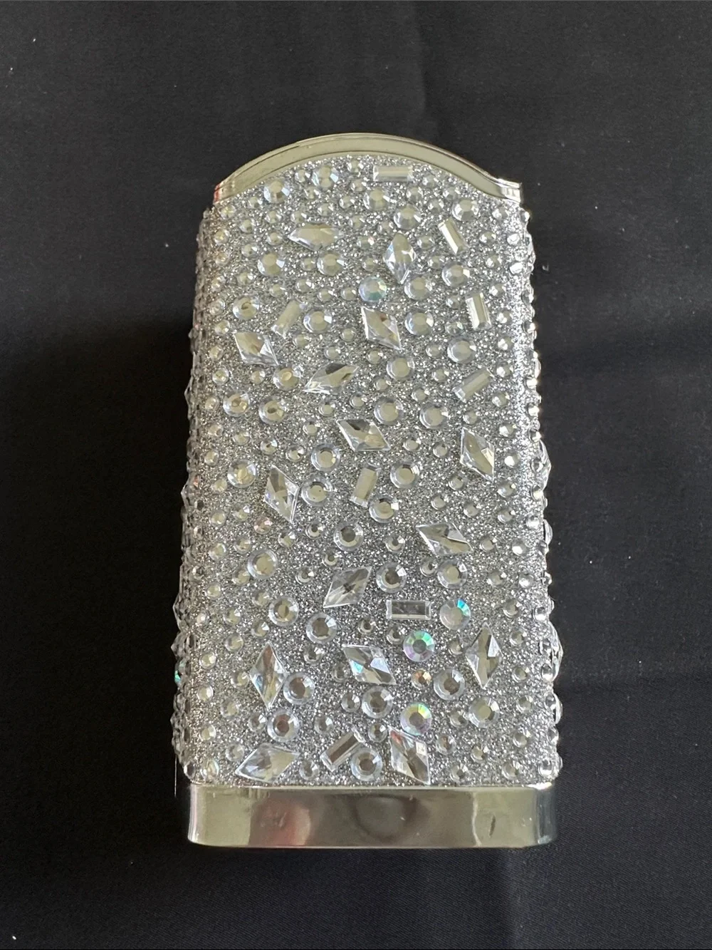 Bath & Body Works NWT foaming hand soap holder. Metal w/ Acrylic crystal decor